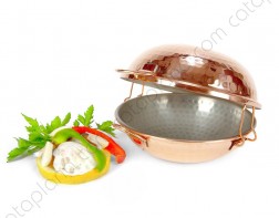 Copper Hammered Cataplana Compact