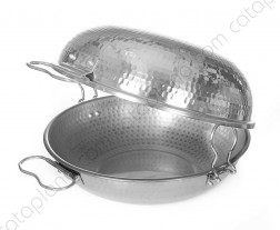 Aluminium Hammered  Cataplana "Gourmet" - Flat Bottom