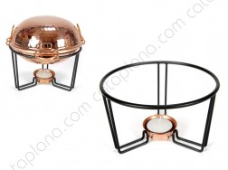 Iron Stand for Cataplana "Gourmet" Compact 16cm with Copper Candle Support