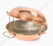 Copper Hammered Cataplana Premium
