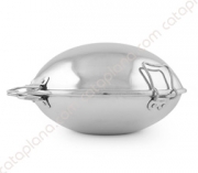 Aluminium Smooth Cataplana - Flat Bottom