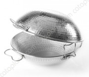 Aluminium Hammered Cataplana - Flat Bottom