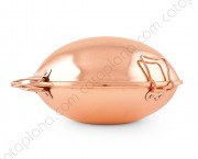 Copper Smooth Cataplana - Flat Bottom
