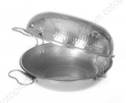 Aluminium Hammered  Cataplana "Gourmet" - Flat Bottom